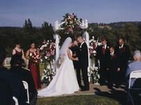 Sunset wedding at The Gathering in Loomis 